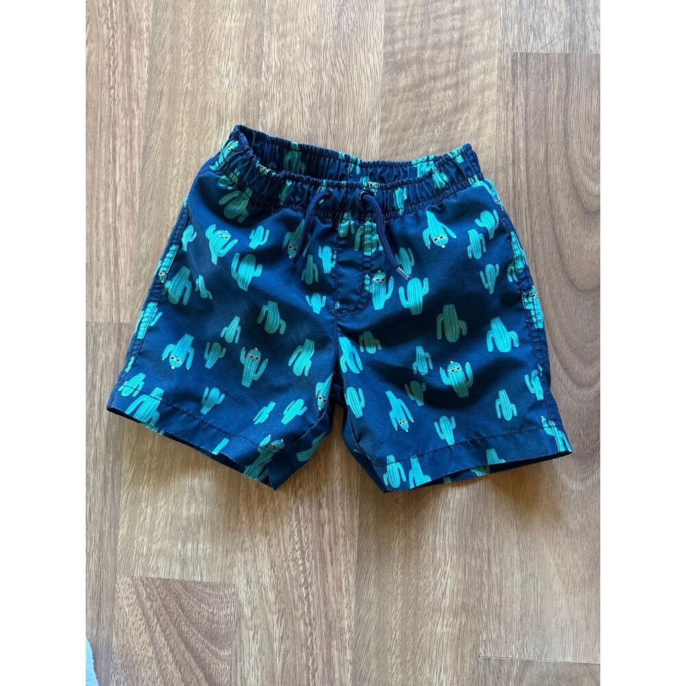GYMBOREE BABY CACTUS SWIM TRUNKS BOARD-SHORTS